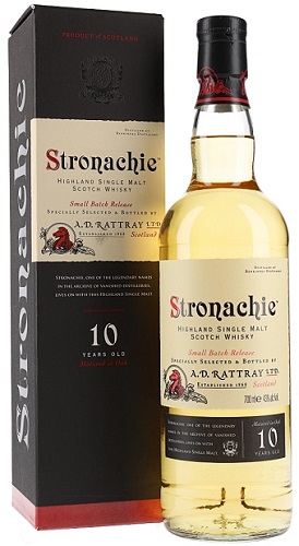 Stronachie 10 Year Old Speyside Single Malt Scotch Whisky (A.D. Rattray) 